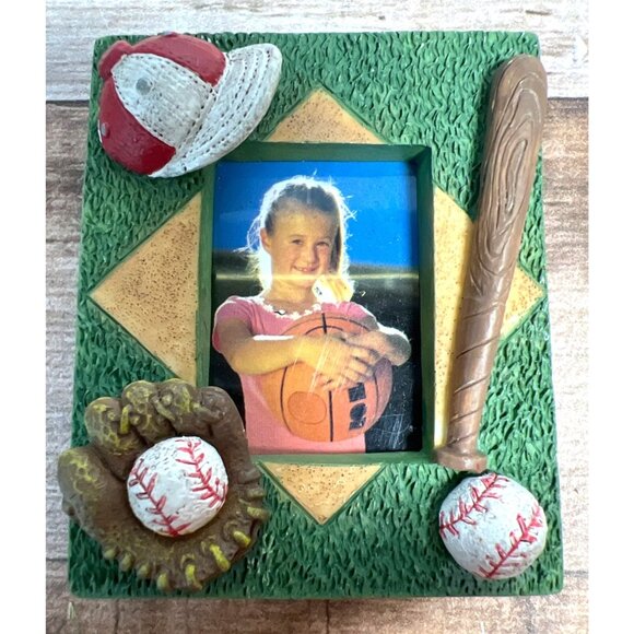 Sports & Bear-Themed Mini Magnet Picture Frame Set Of 3 - Picture 2 of 5